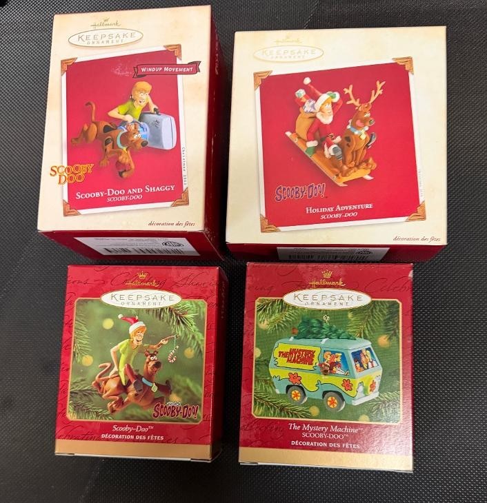 Hallmark Keepsake Ornaments Lot of 4 Scooby-Doo Shaggy NIB