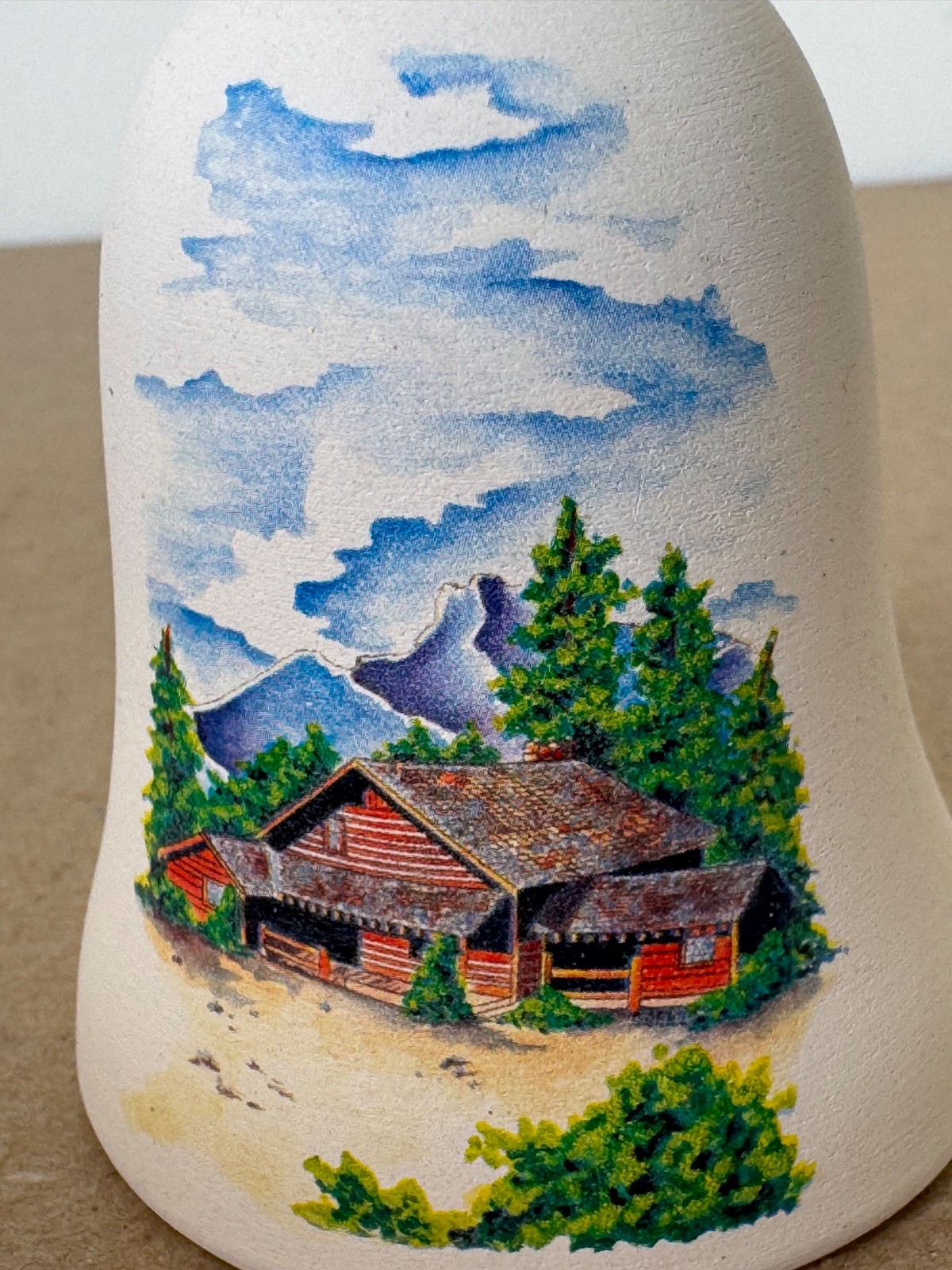 Vintage Ponderosa Ranch Lake Tahoe Souvenir Bonanza TV Christmas Ornament Bell