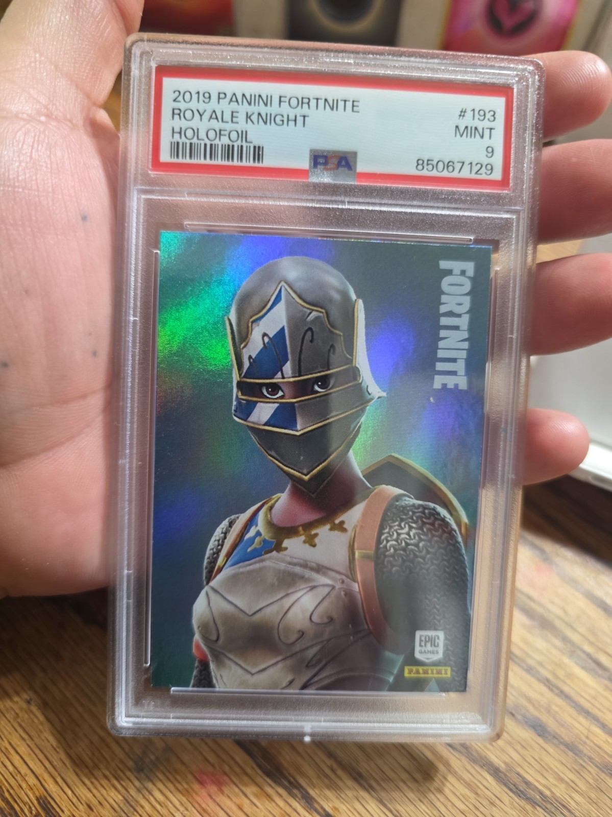 2019 Panini Fortnite Series 1 Royale Knight Holofoil USA Print - PSA 9