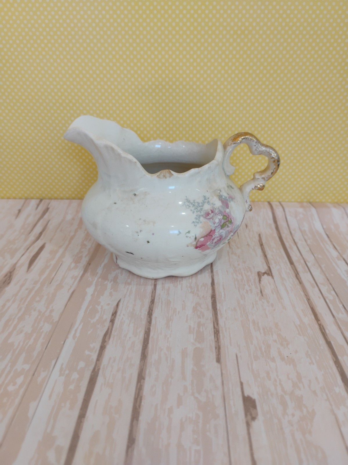 Antique Taylor Smith And Taylor, Chester W.V, Creamer  Pitcher 3