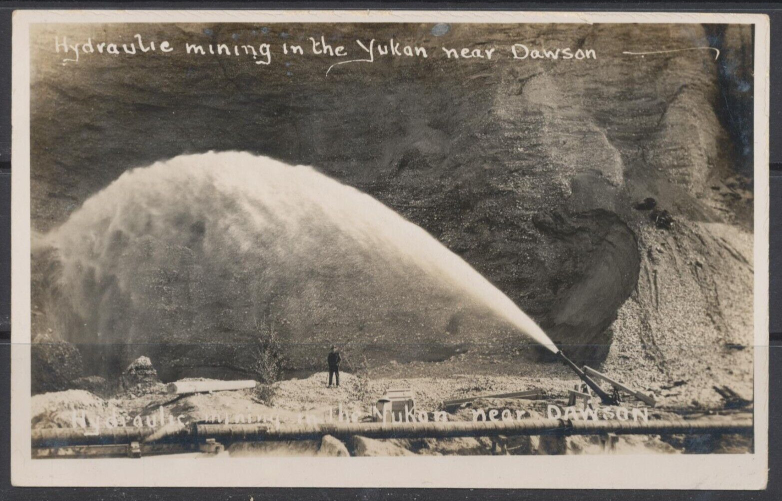 1910s Canada ~ Near Dawson, Y.T. ~ RPPC ~ Hydraulic Gold Mining in the Yukon 1910s Canada ~ Near Dawson, Y.T. ~ RPPC ~ Hydraulic Gold Mining in the Yukon