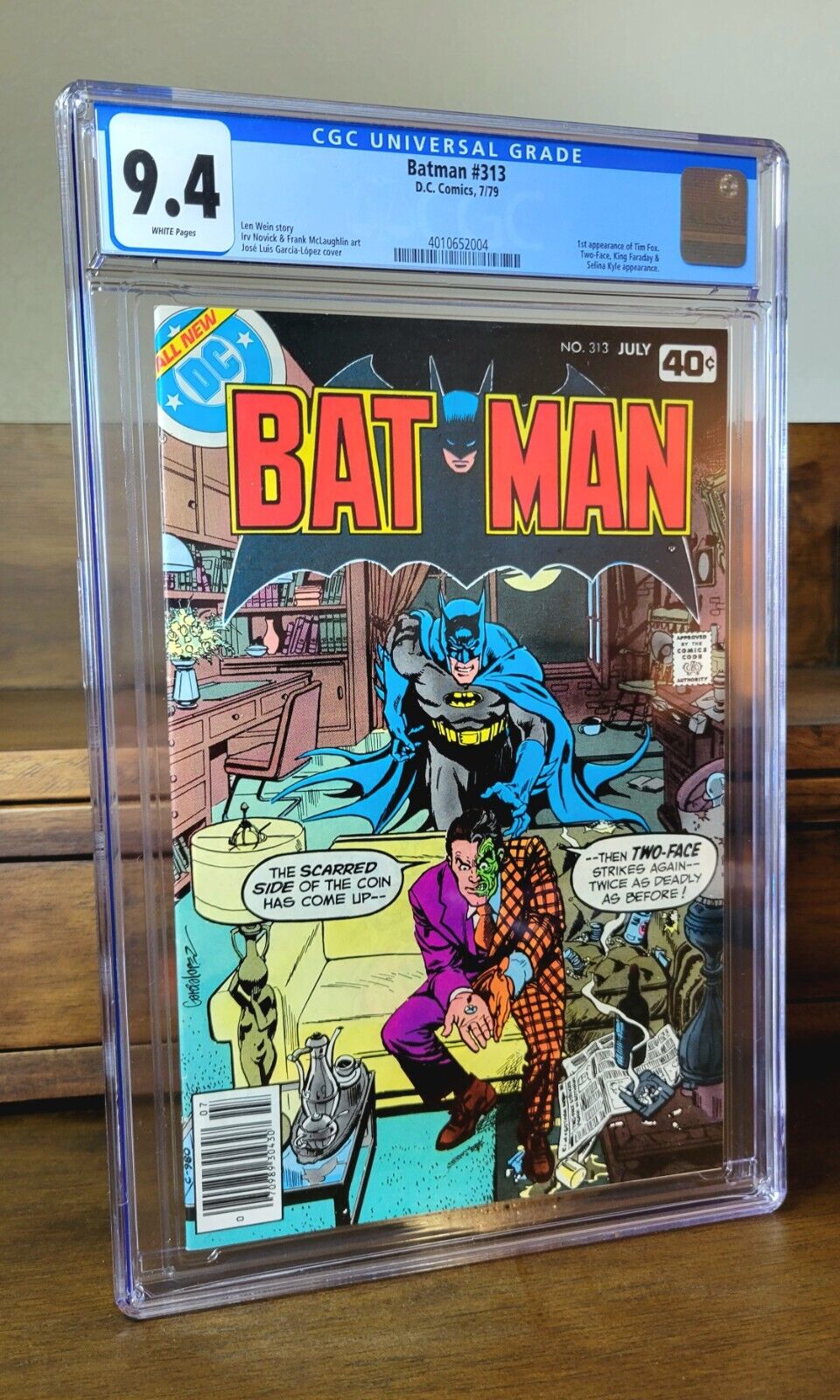 Batman #313 (1979) CGC 9.4 Key 1st Appearance of Tim Fox (Who Becomes Batman)