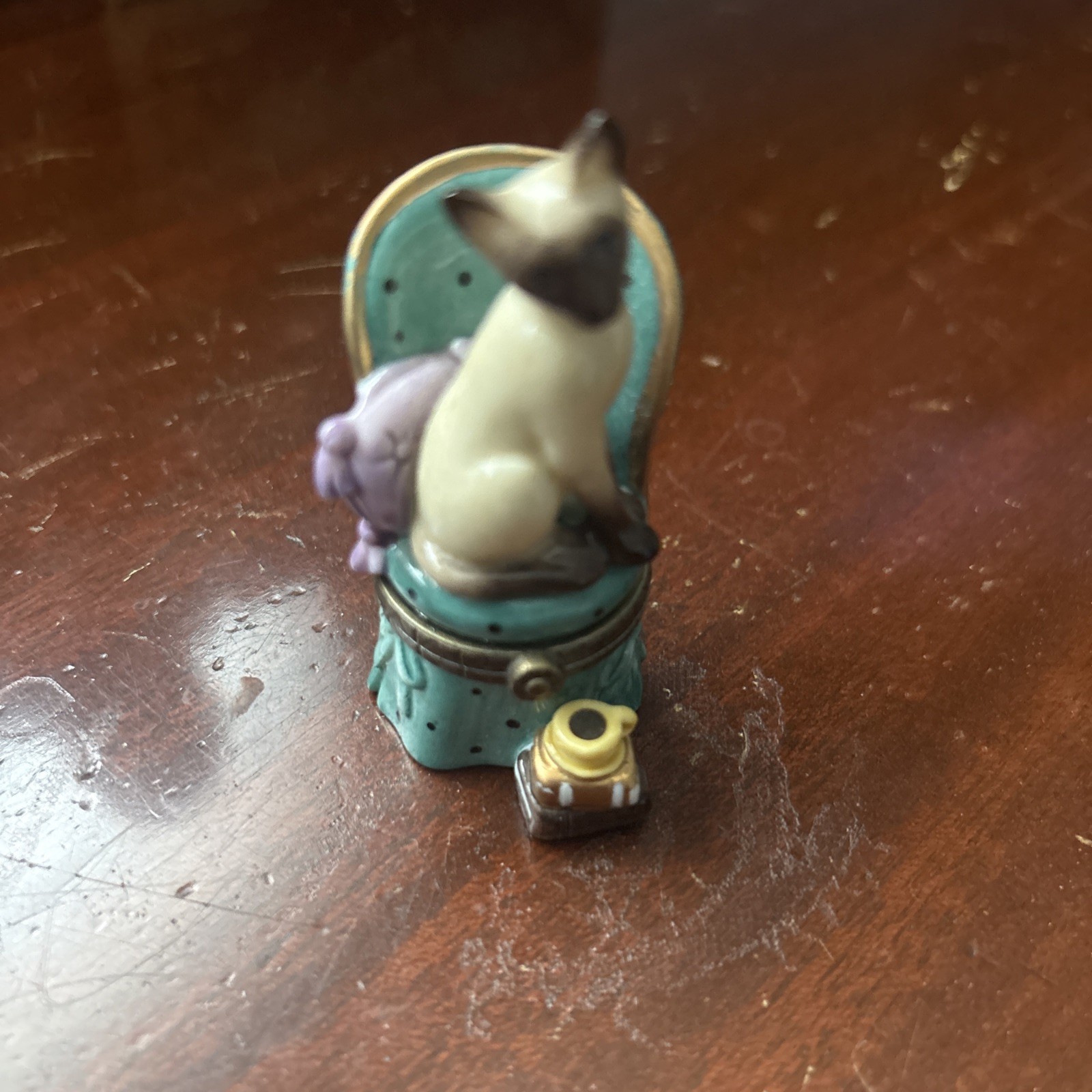 Siamese Cat Trinket Box - Midwest of Cannon Falls - Cat On Chair