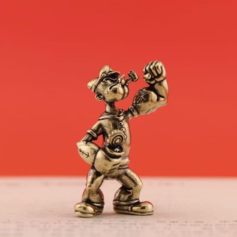 Small Solid Brass Bronze Copper  The Sailorman Sculpture Figurine
