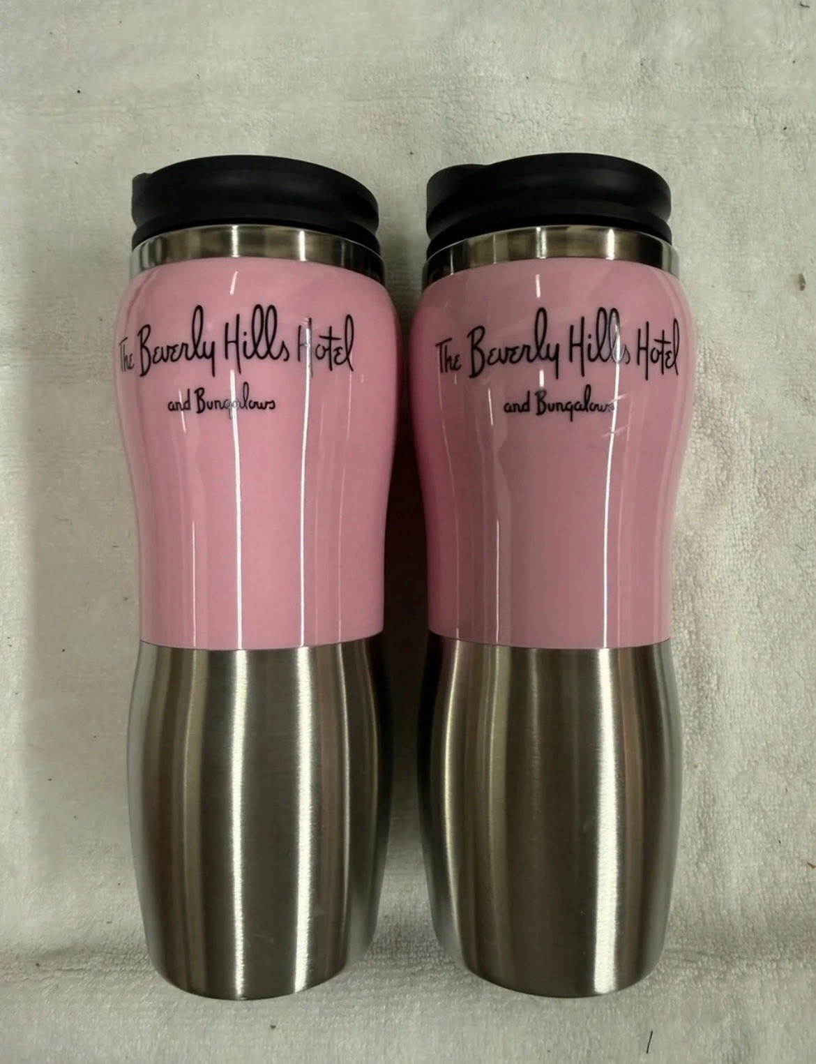 The Beverly Hills Hotel Pink Stainless Travel Mug - 2 Pack
