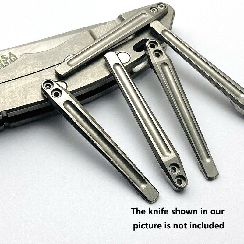 New Custom Titanium Pocket Clip (NO KNIFE) for Rick Hinderer Knives XM-18 XM-24
