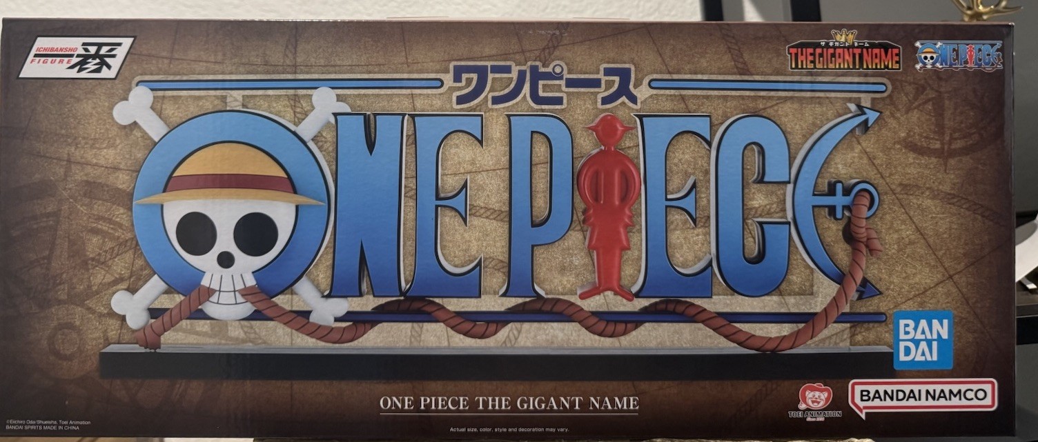 One Piece Sign Ichibansho Gigant Name Dramatic Memories Logo Figure Bandai NEW