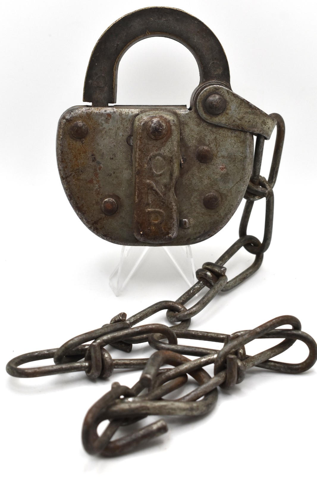 Canadian National Railroad Lock w/ Chain No Key AS-IS