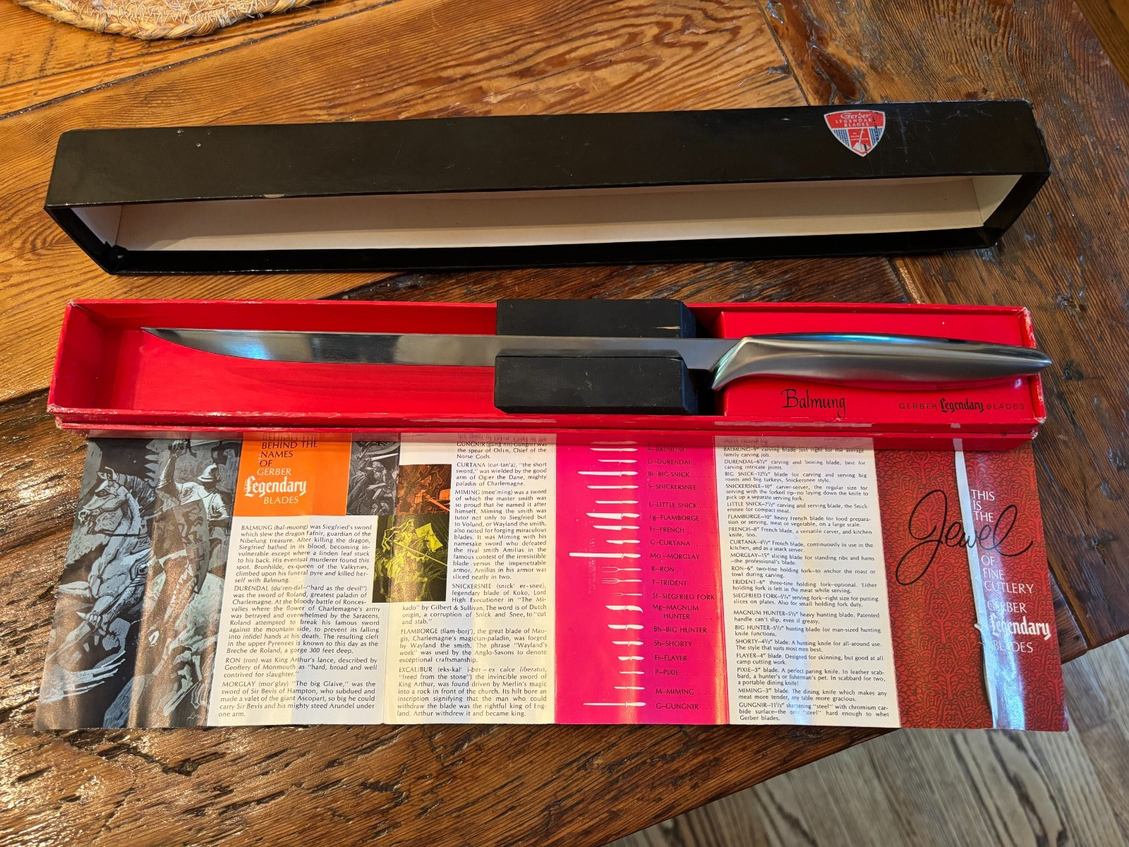 Vintage GERBER Legendary Balmung Chef\'s Knife w/box and papers