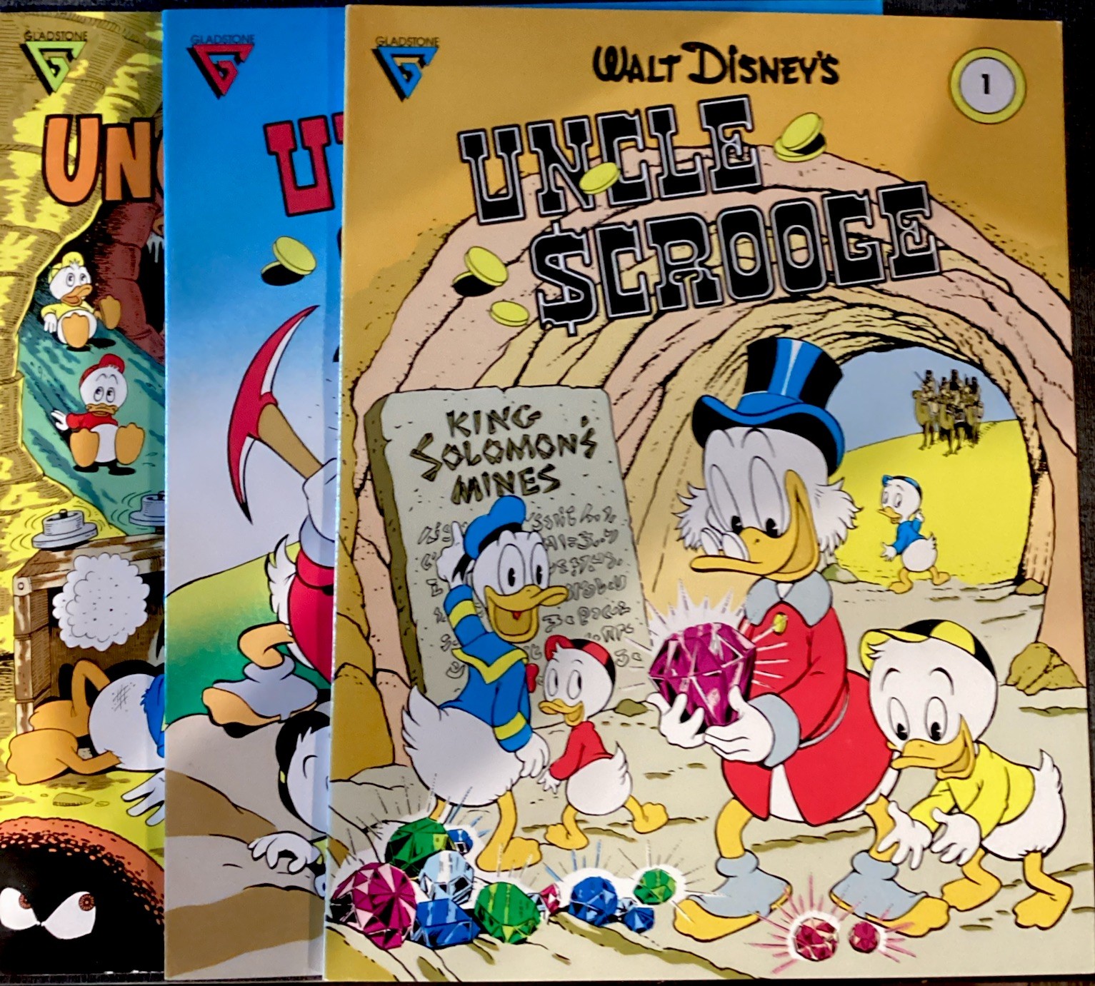 Walt Disney's Uncle Scrooge #1, 4, 6 (Gladstone Comics 1987) Lot Of 3