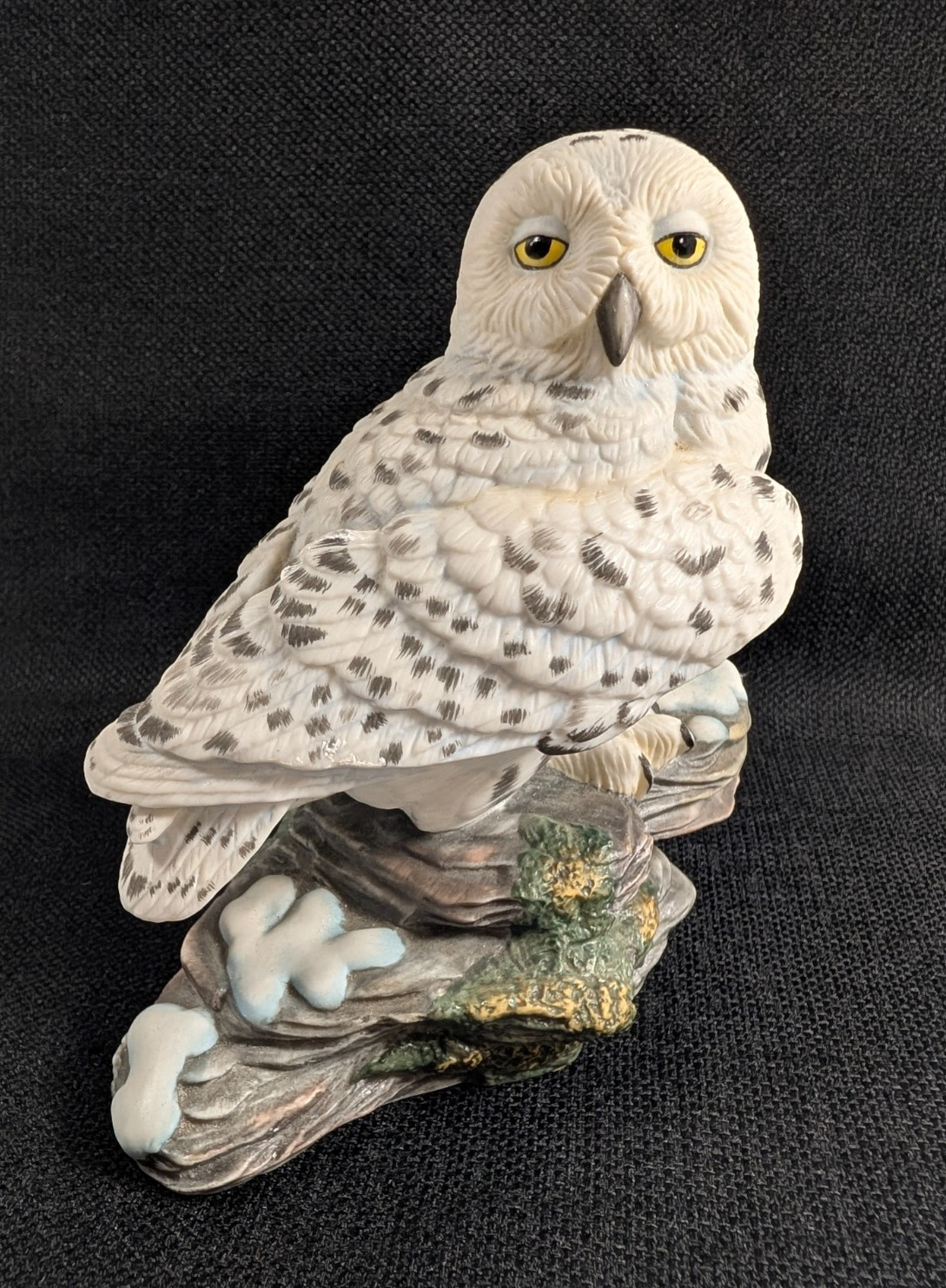 Vintage 1986 Hamilton Collection Snowy Owl Figurine Majestic Owls Night Maruri
