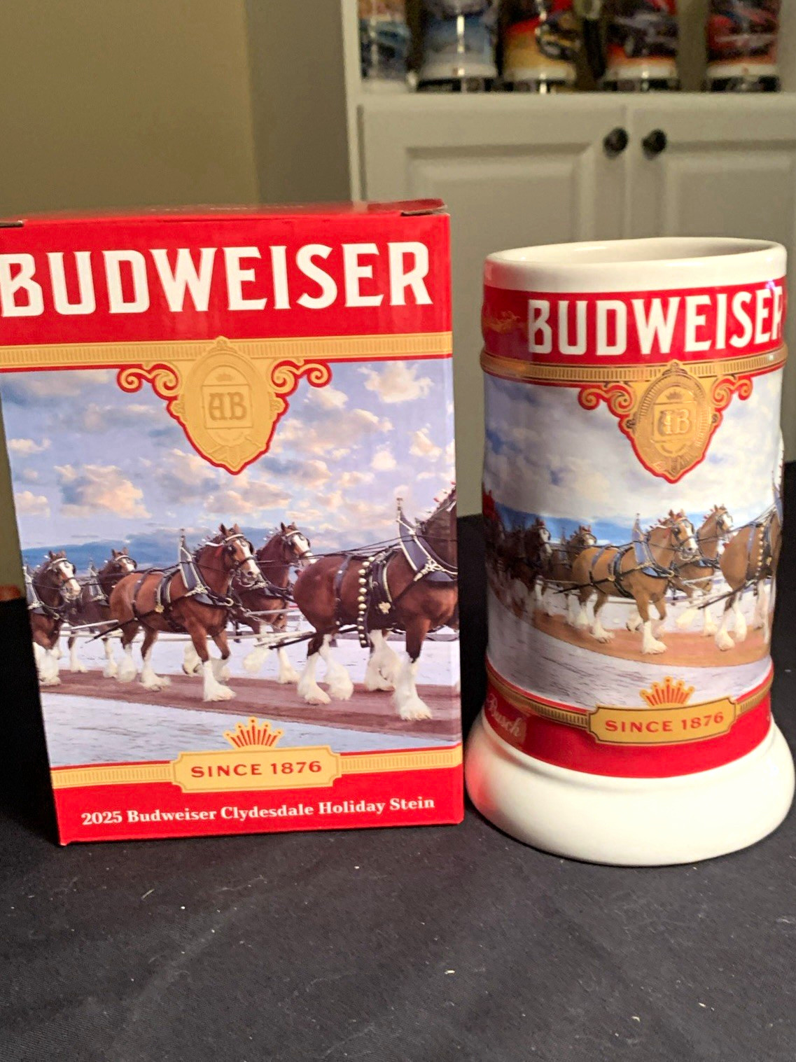 Budweiser 2025 Clydesdale Holiday Stein 46th Edition “The Journey” w/ Box