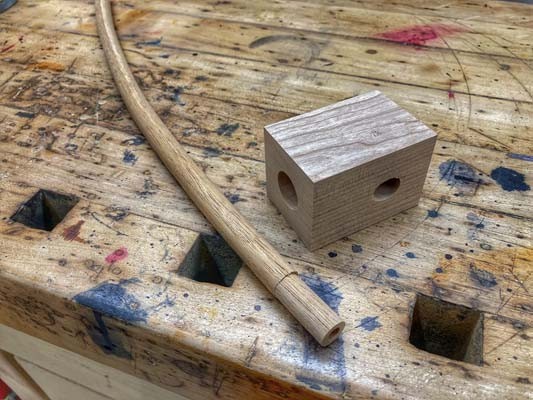 DIY Wizard Tobacco Pipe Making Kit Long Stem Wood Craft Project Gift (Cherry)