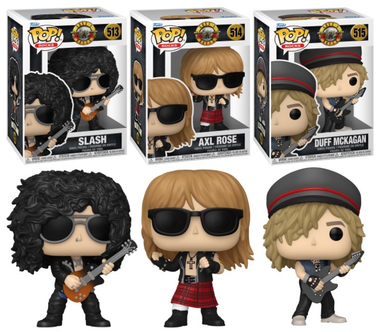 Guns N Roses Series 3 Funko Pop Set (3)