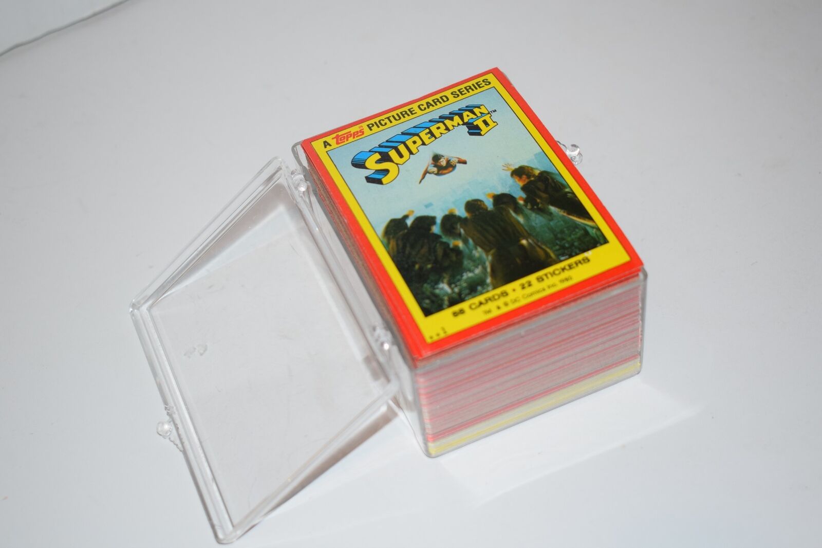 1981 TOPPS SUPERMAN II COMPLETE CARD 1-88 SET + STICKER SET 1-22 (HMM37)