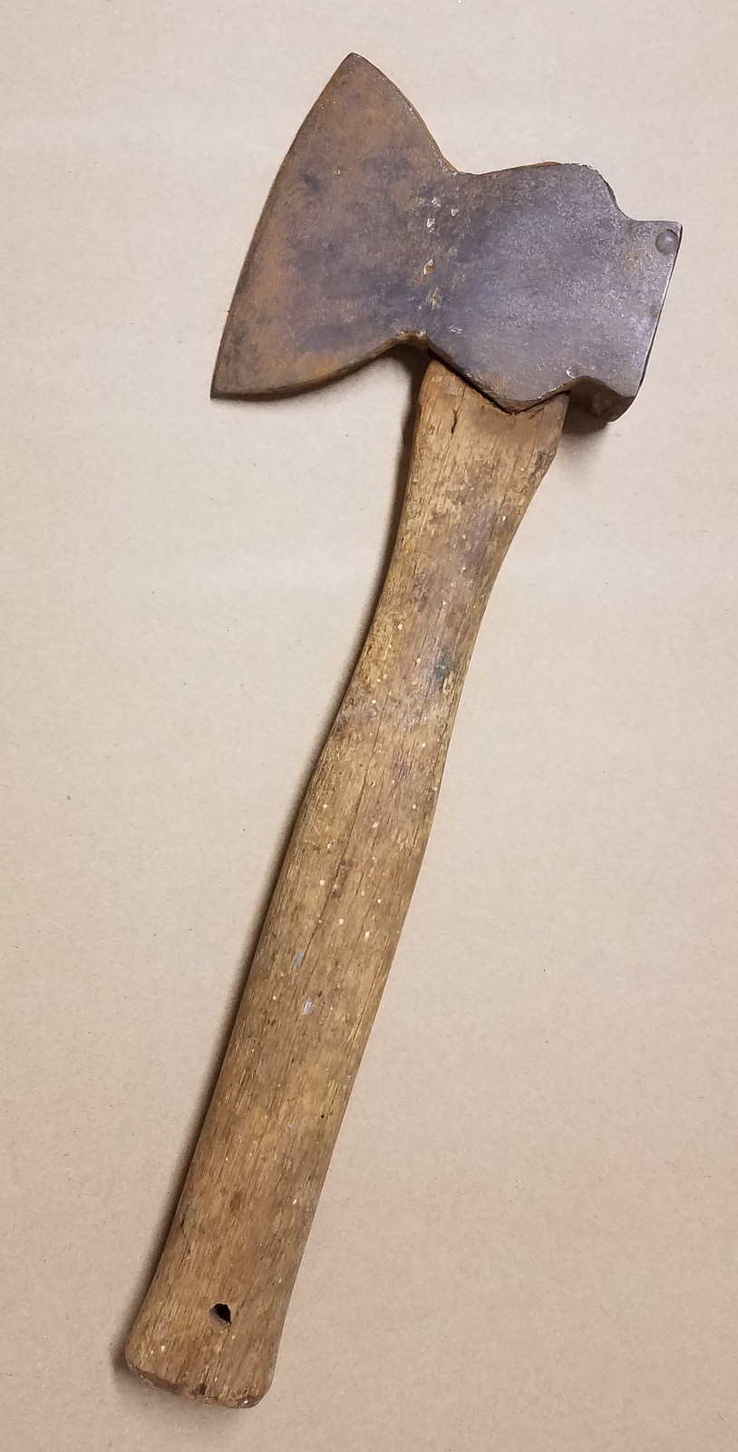 Vintage Hand Forged Broad Head Hewing Hatchet 14-1/2\