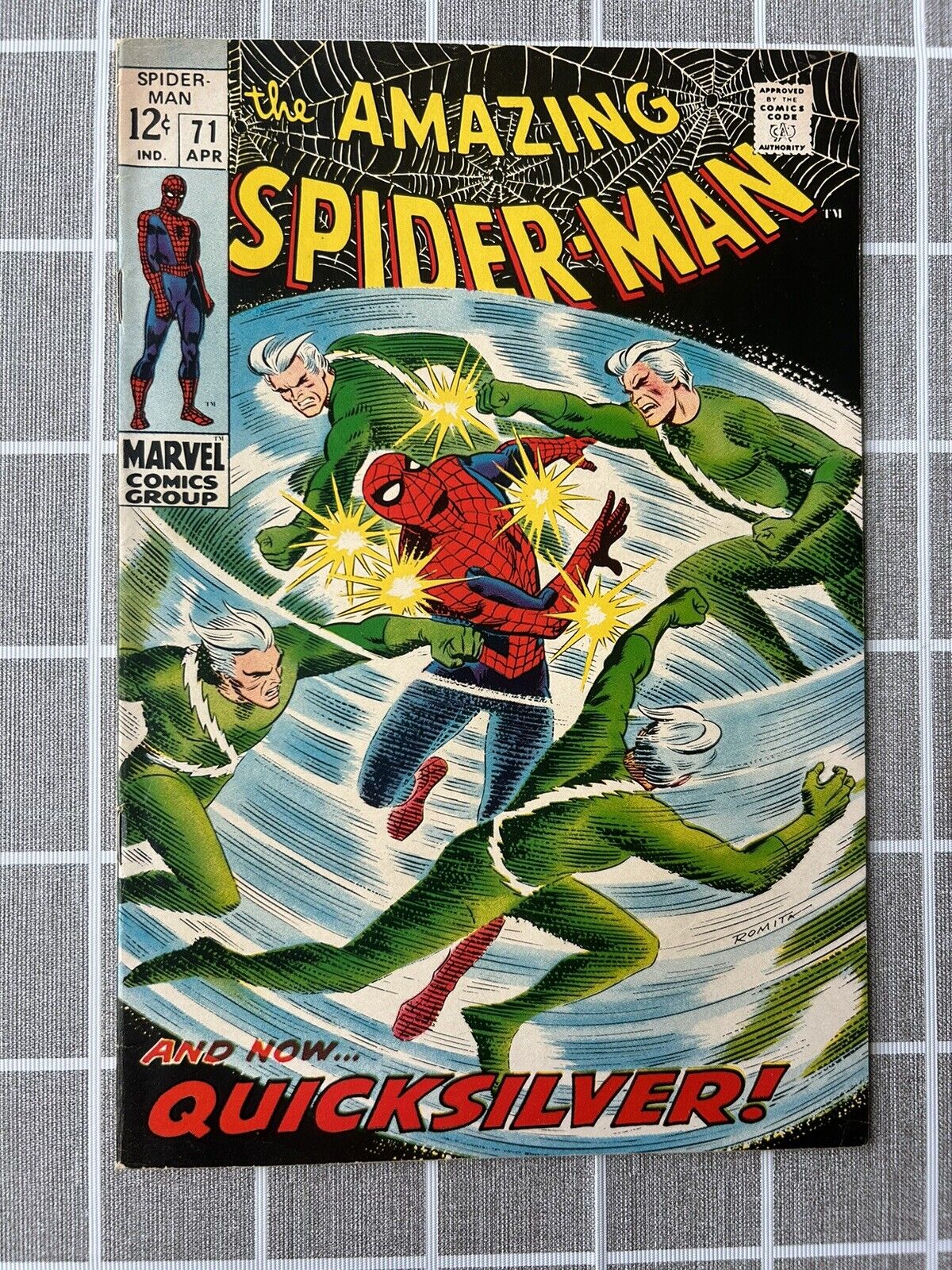 The Amazing Spider Man #71 Quick Silver VF Vintage Marvel 1969