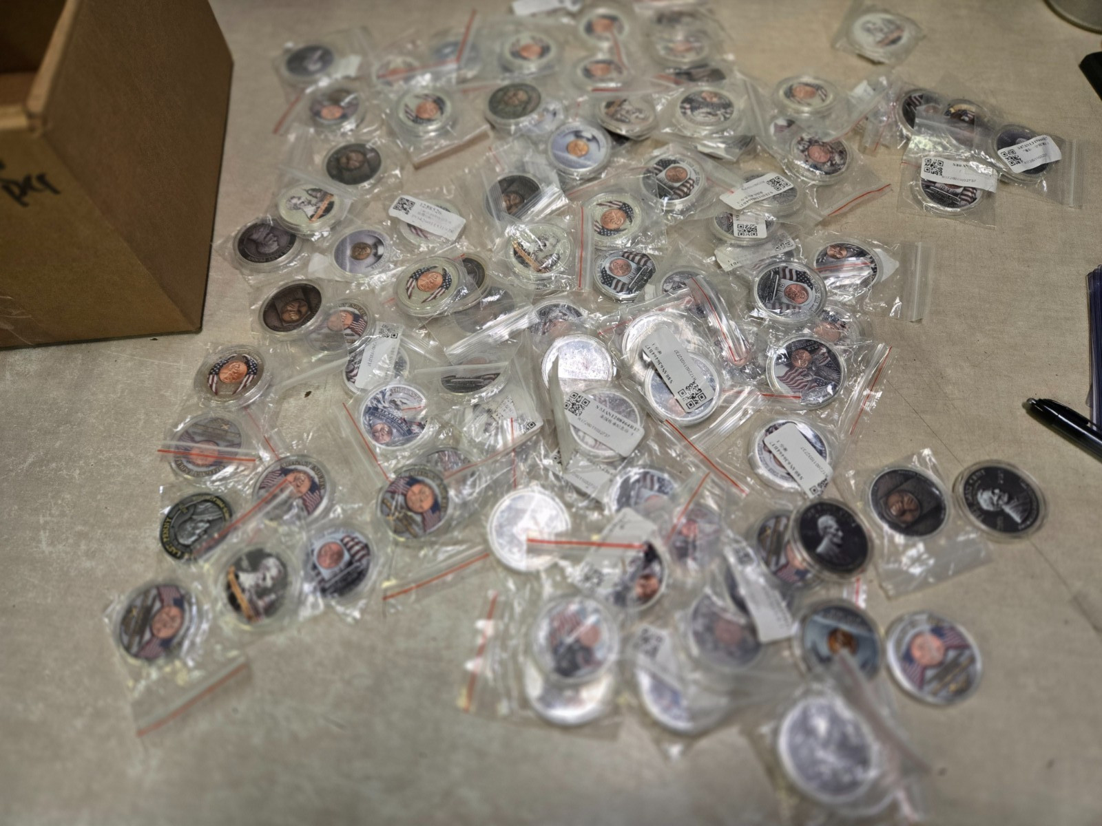 LOT OF 95 Penny Final Monument 1909-2025 Challenge Coins Collectible