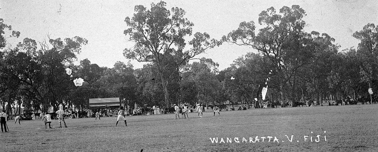 Wangaratta Victoria 1908 Cricket match between Wangaratta and Fiji OLD PHOTO