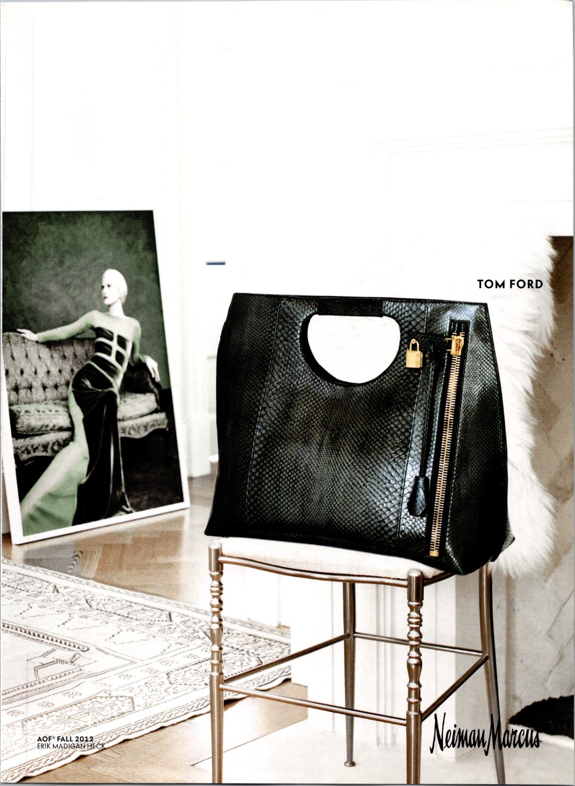 2014 • TOM FORD Bag ft. Erik Madigan Heck Print Ad • Fashion 2000s Style GA.19