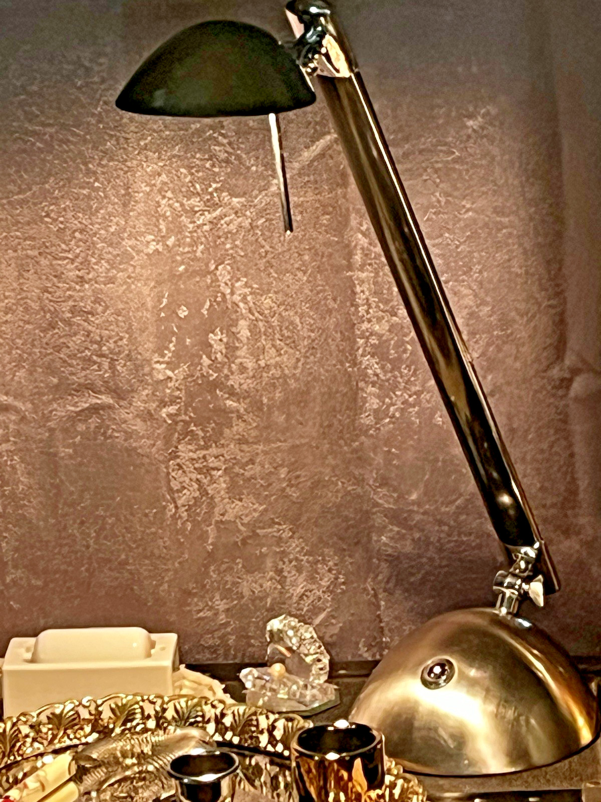 Vintage Lite Source Inc Architect Desk Task Lamp Touch Base Halogen Gooseneck