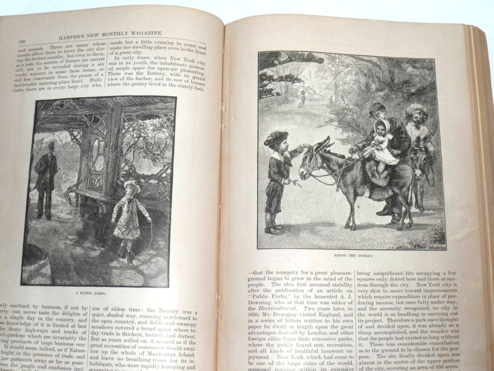 VTG HARPER\'S MAGAZINE JUN-NOV 1879 CENTRAL PARK NYC ILLUSTRATED & HISTORY