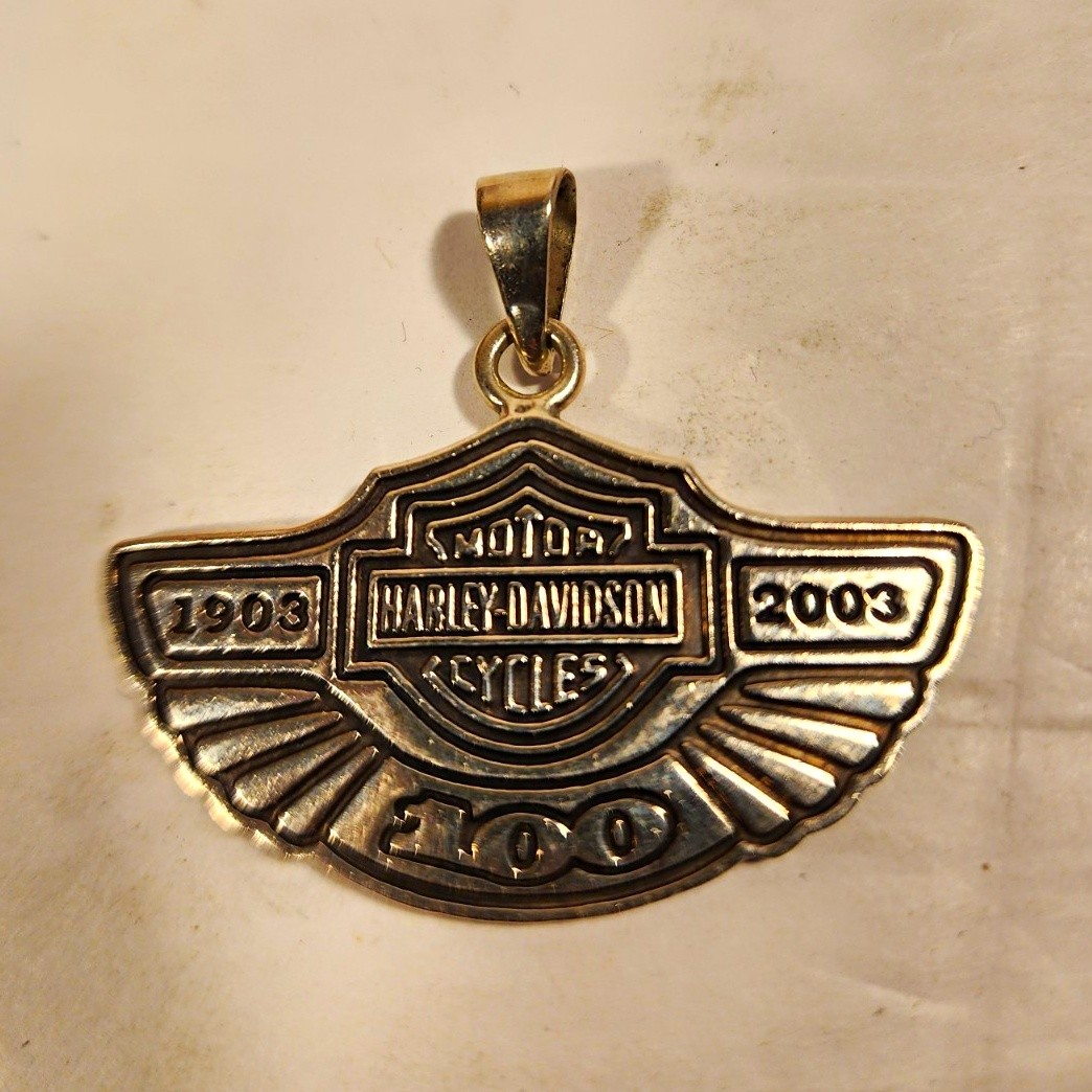 Harley-Davidson 100th Anniversary Winged Pendant. 925 silver 16G Harley-Davidson 100th Anniversary Winged Pendant. 925 silver 16G
