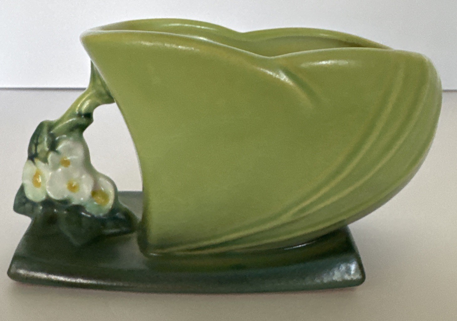 Roseville Mock Orange Planter Vase 952-5 Pottery USA Vintage Rare 7” Long