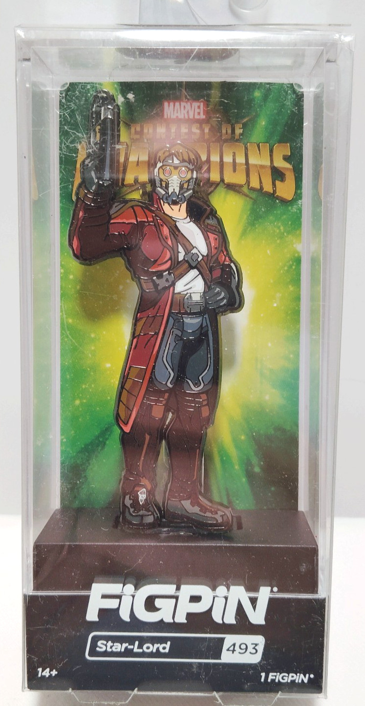 FiGPiN Star-Lord Marvel Contest of Champions Hard Enamel Pin #493 NIB New FiGPiN Star-Lord Marvel Contest of Champions Hard Enamel Pin #493 NIB New