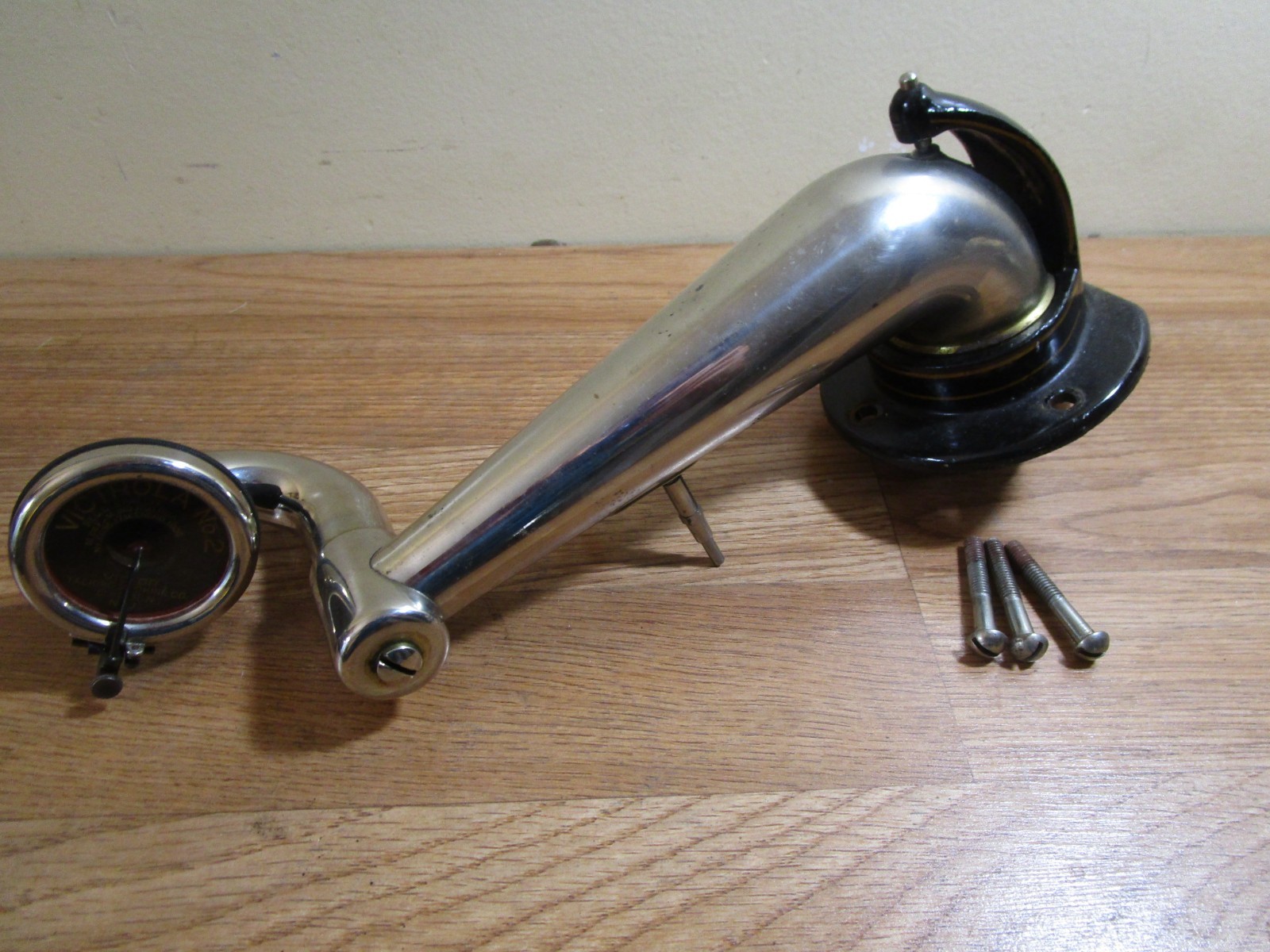 vintage VICTOR VV-XI  Working TONE ARM UNIT  w/ VICTROLA #2 REPRODUCER