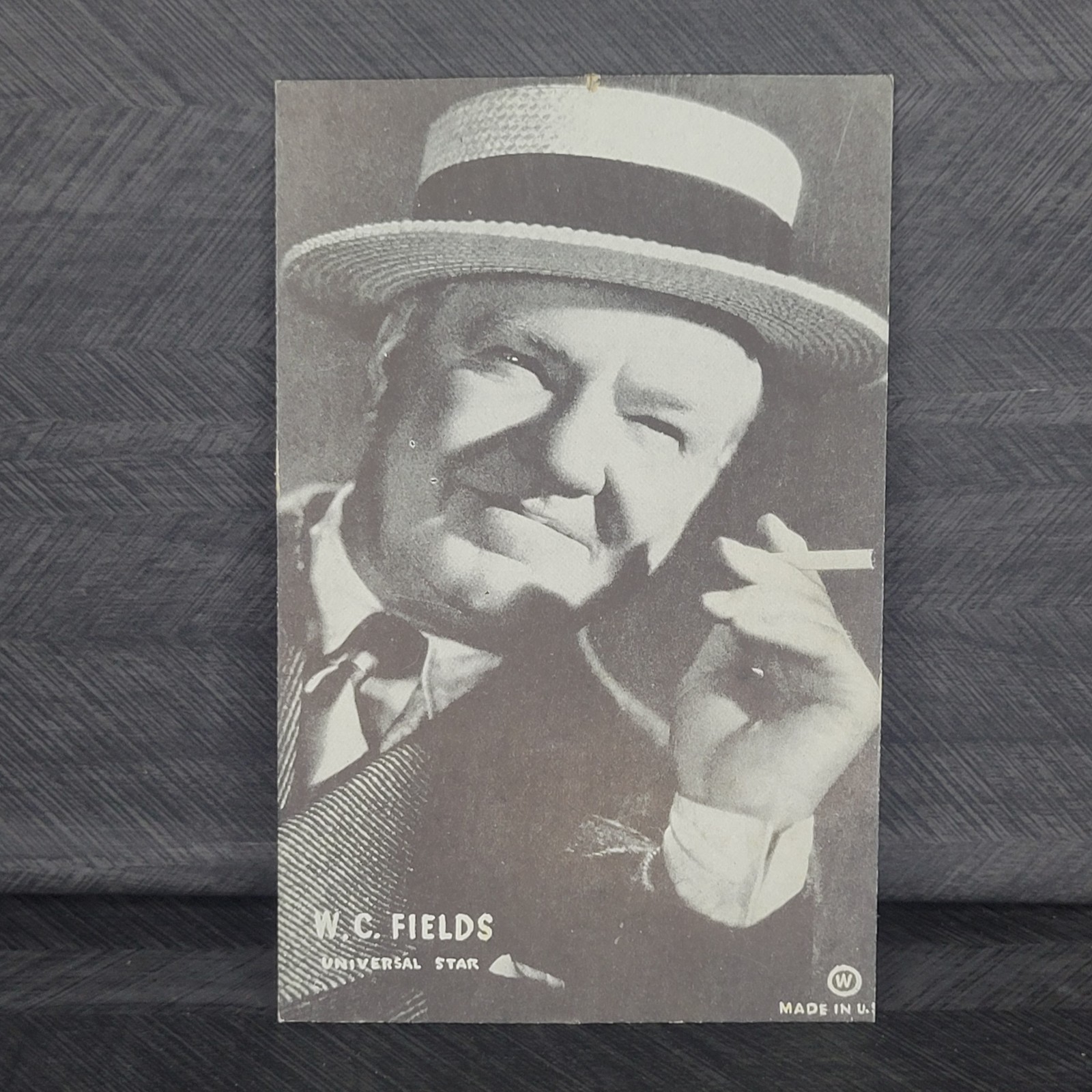 Vintage 1930s W.C. FIELDS Mutoscope Card / Postcard Movie Actor Comedian -UNUSED