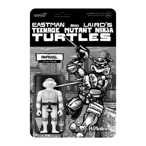 Raphael TMNT Turtles Comic Greyscale Super7 Reaction Figure Raphael TMNT Turtles Comic Greyscale Super7 Reaction Figure
