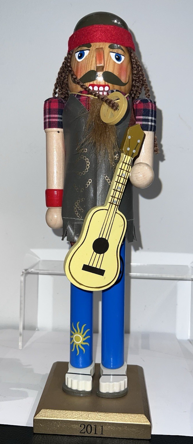 Classic 2011 Target Hippie Christmas Wooden Nutcracker 14\ Classic 2011 Target Hippie Christmas Wooden Nutcracker 14\