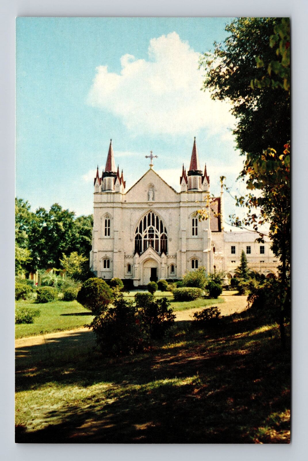 Mobile AL-Alabama, Spring Hill College Chapel, Antique Vintage Postcard