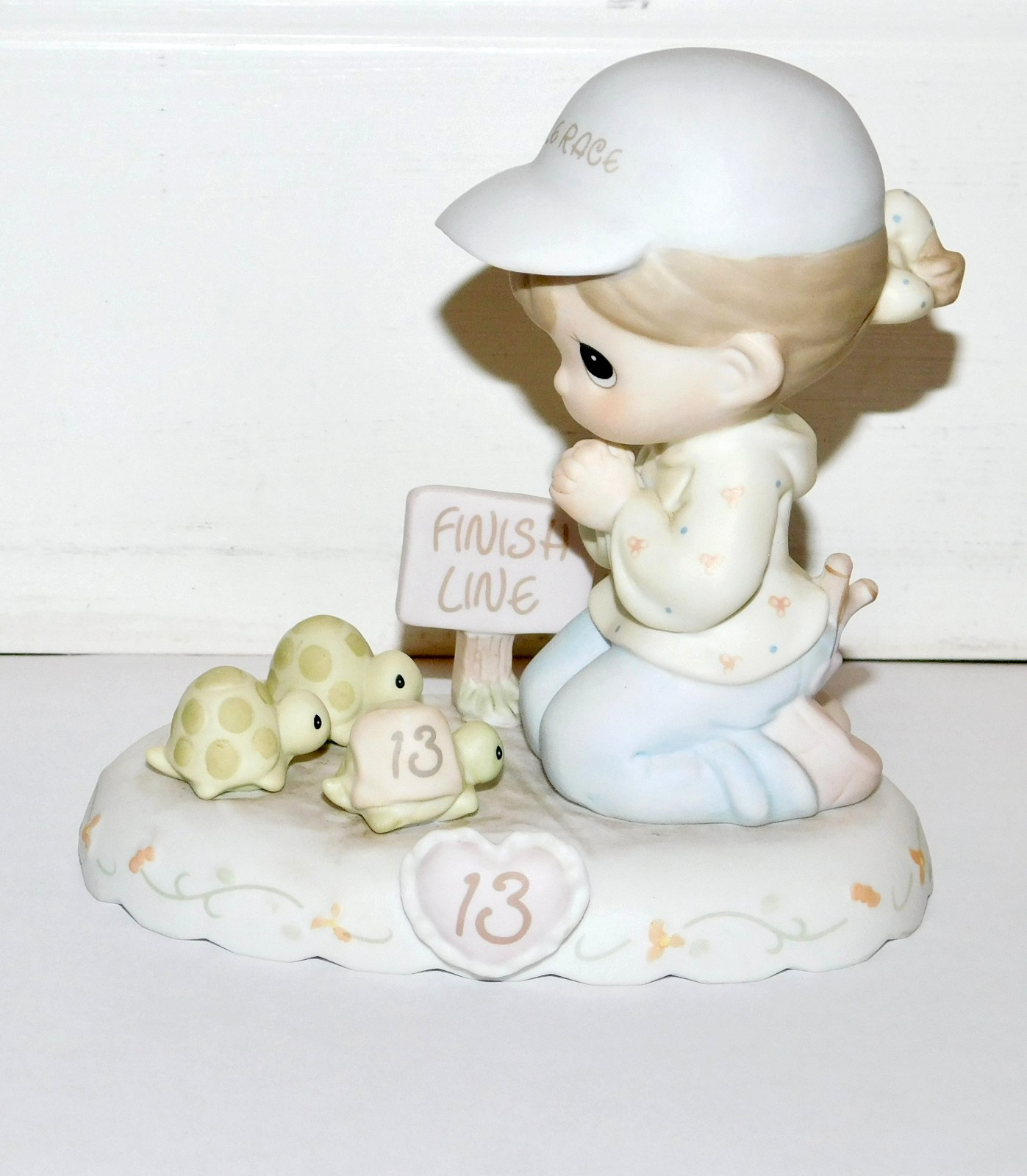 Precious Moments Growing In Grace Age 13 Brunette Version Figurine 272663B RARE