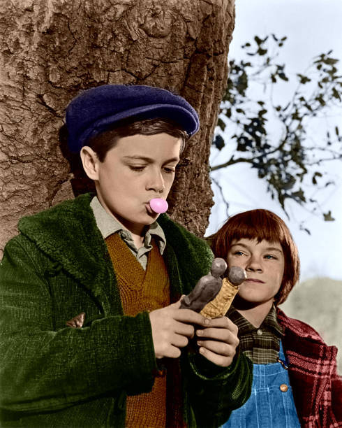 Mary Badham as Scout and Phillip Alford as Jem in the film \'To Kil- Old Photo