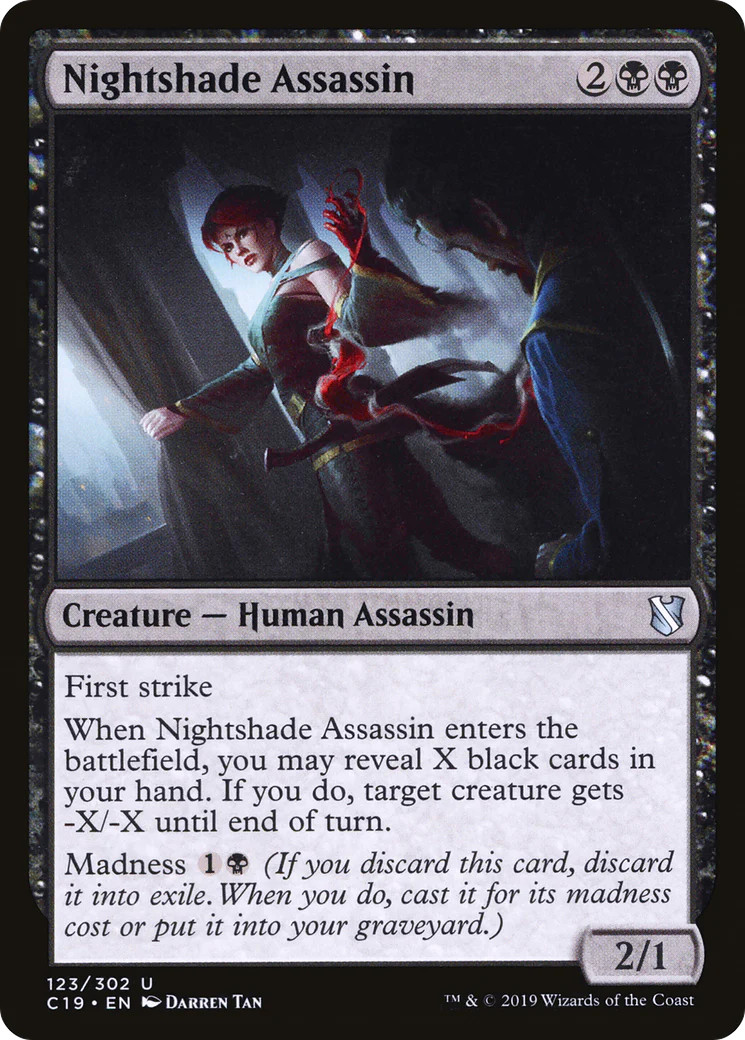 Nightshade Assassin [Commander 2019] Magic MTG