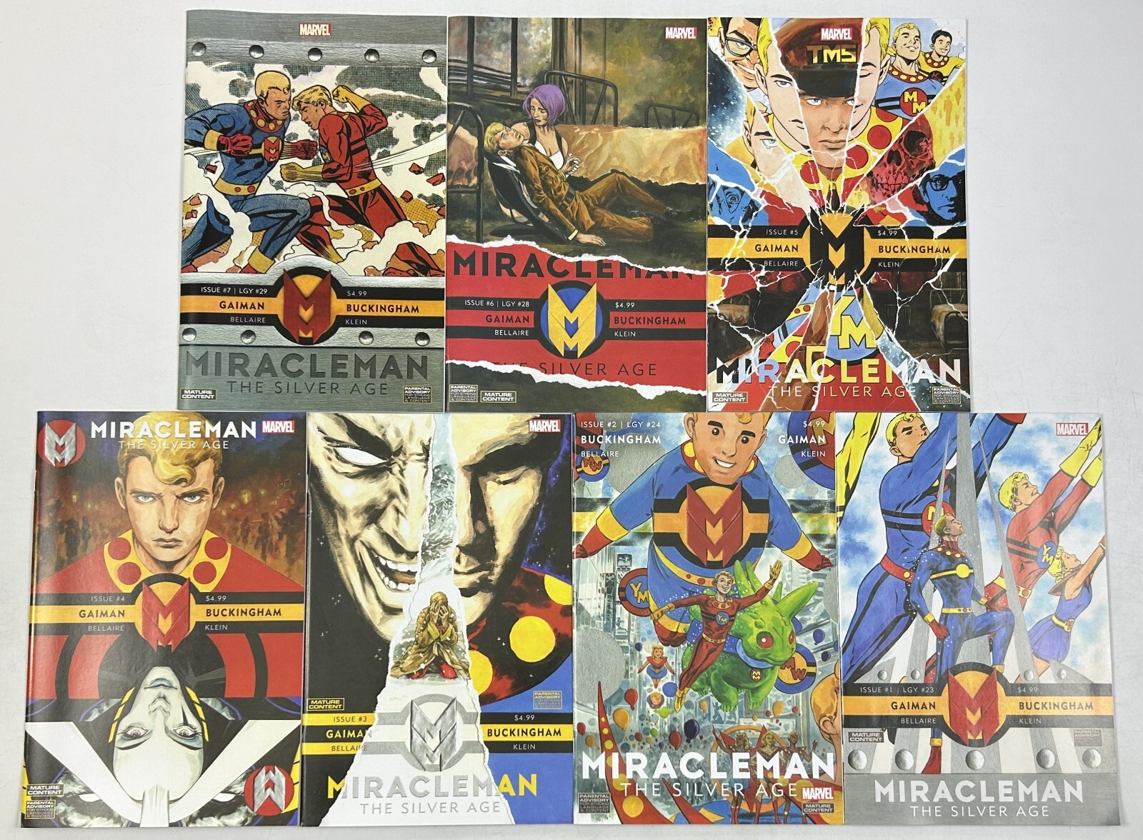Miracleman the Silver Age #1-7 VF/NM complete series Neil Gaiman Mark Buckingham Miracleman the Silver Age #1-7 VF/NM complete series Neil Gaiman Mark Buckingham