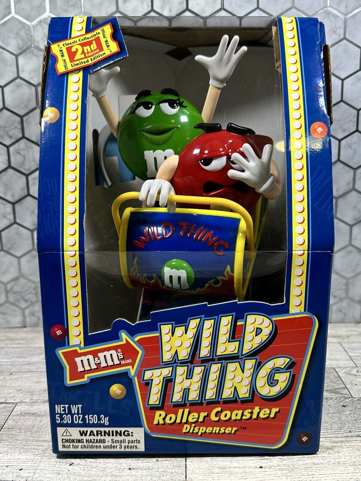 🎢M&M\'s Wild Thing Roller Coaster Candy Dispenser - Limited 2nd Edition NIB