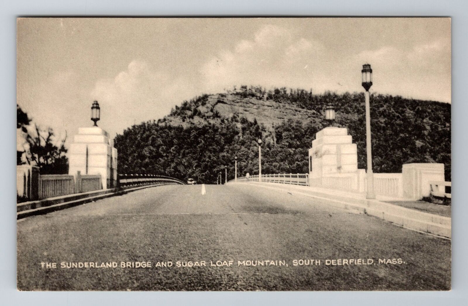 South Deerfield, MA-Massachusetts, Sunderland Bridge Antique, Vintage Postcard