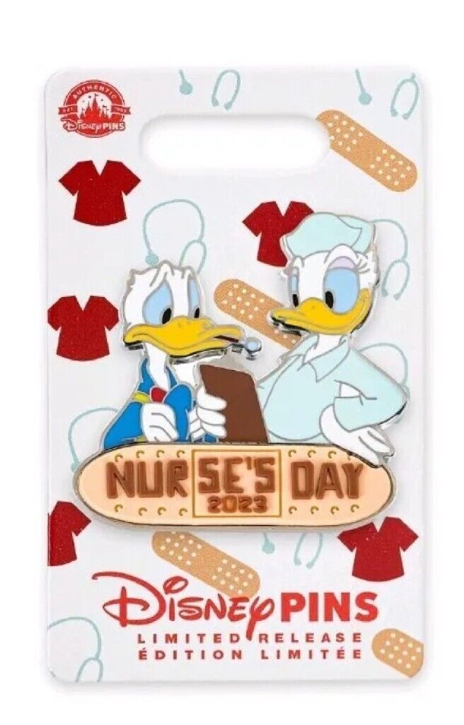 Disney Nurses Day 2023 Pin Donald & Daisy Duck LE