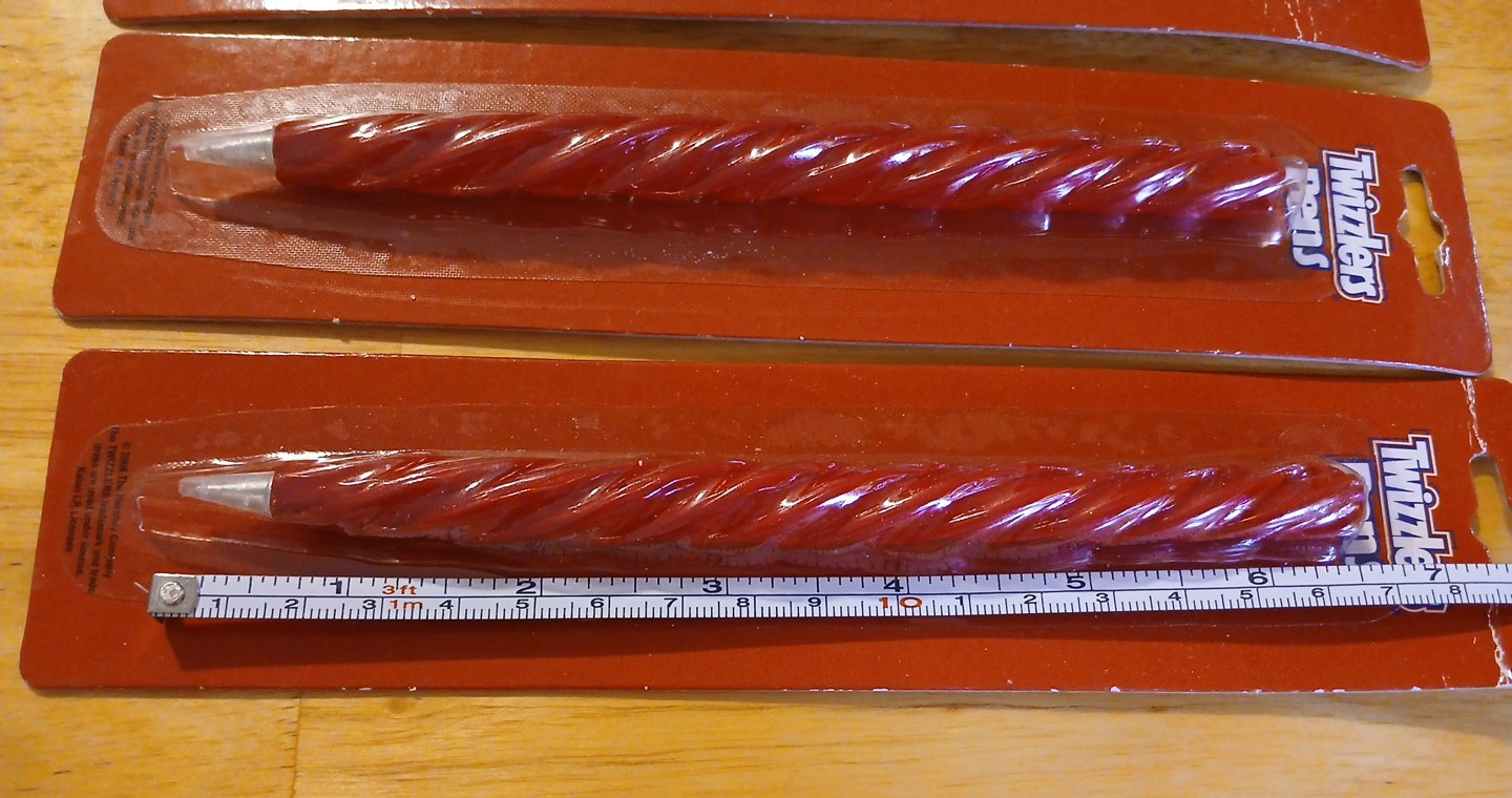 Hershey’s Twizzlers Candy Promo Pens 2008 Set of 3 New Sealed Retro Collectible