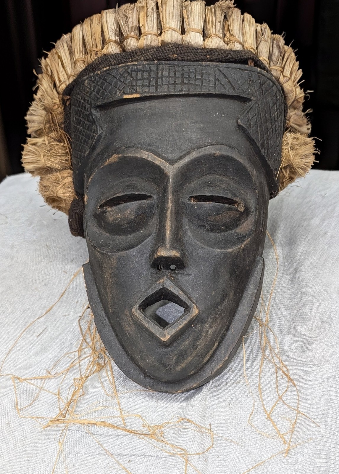 Ivory Coast West Africa Dan Mask Ceremonial Artifact Vintage 15\