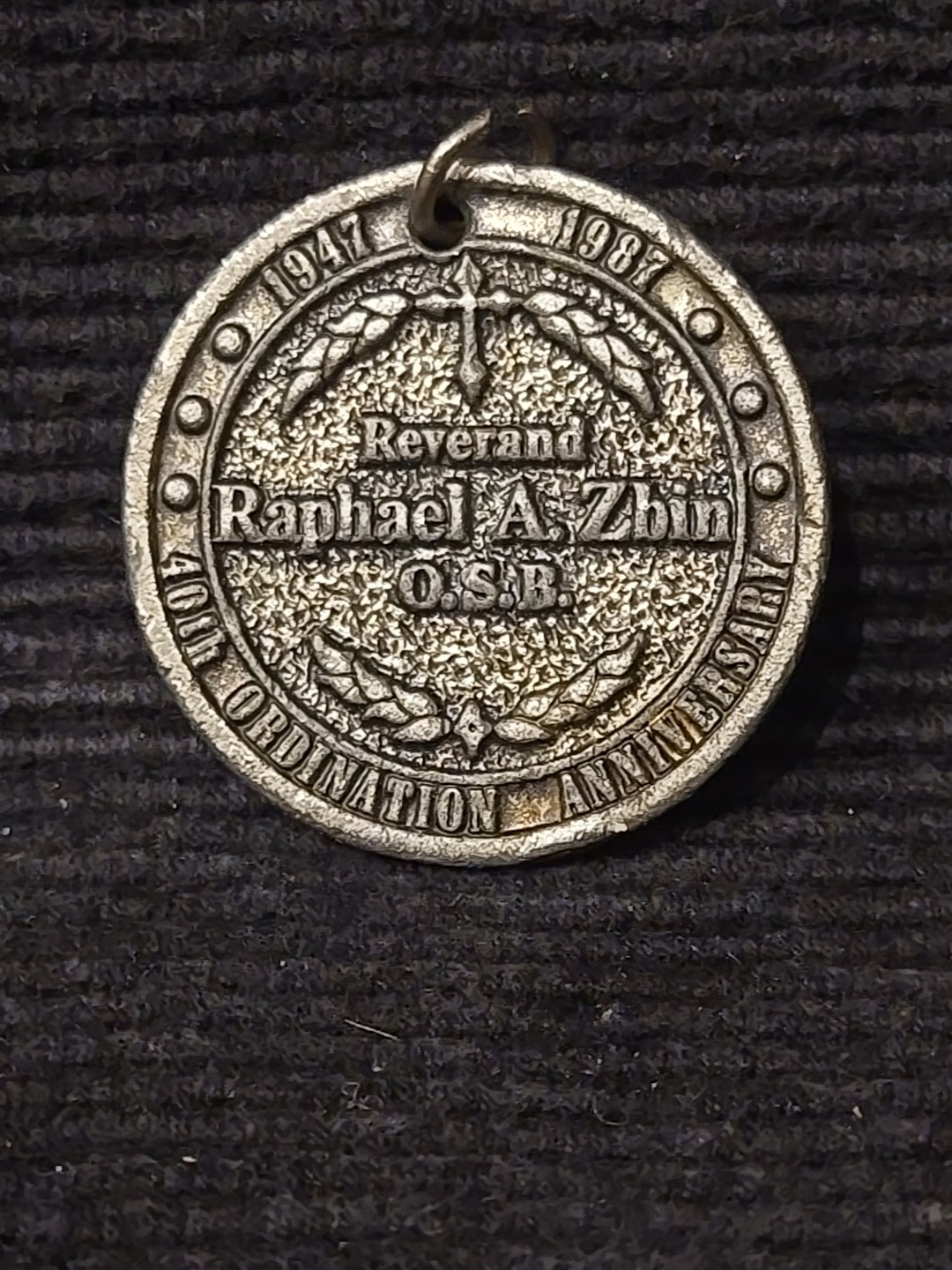 VTG Rare St Benedict Medal Rev Raphael Zbin St. Andrew Svorad Cleveland OH