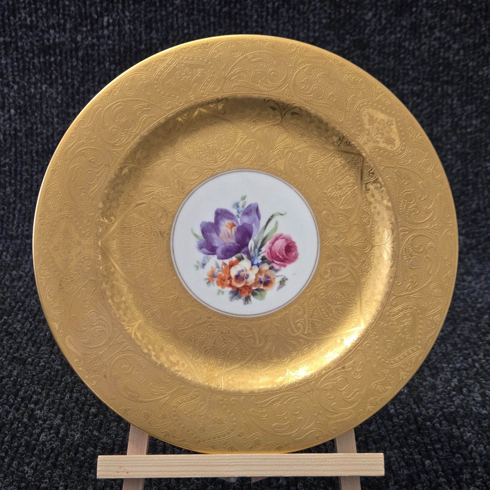 Antique Royal Bavarian Floral & Gold Porcelain 11\