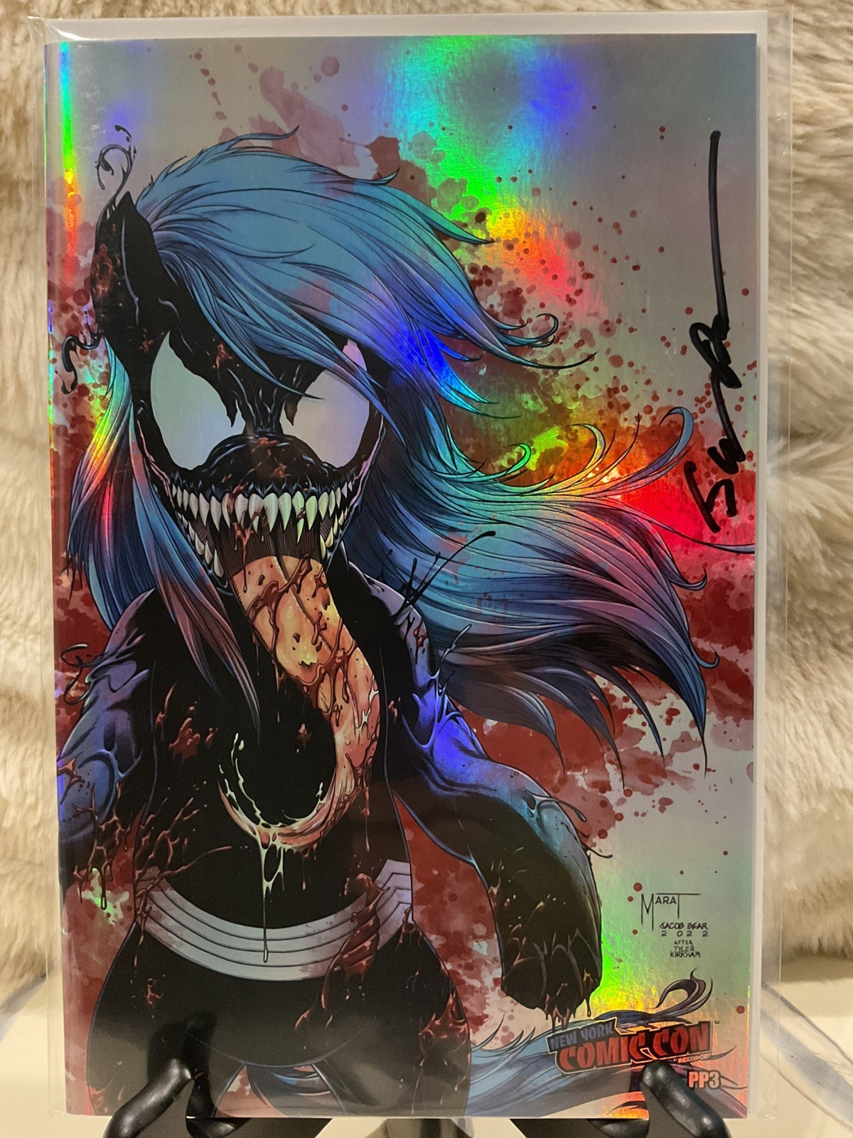 My Little Pony My Nightmarish Little Venomous Ponies Signed NYCC Foil PP3 My Little Pony My Nightmarish Little Venomous Ponies Signed NYCC Foil PP3