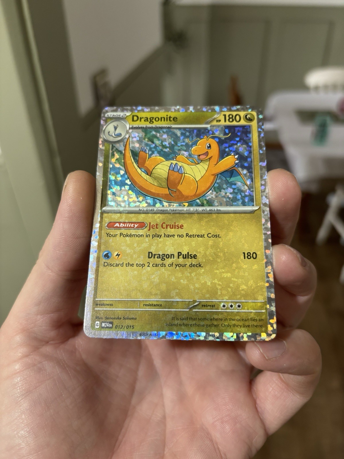 Dragonite 012/015 Holo Bleed Full Card Error McDonald's Promo Pokémon TCG Dragonite 012/015 Holo Bleed Full Card Error McDonald's Promo Pokémon TCG