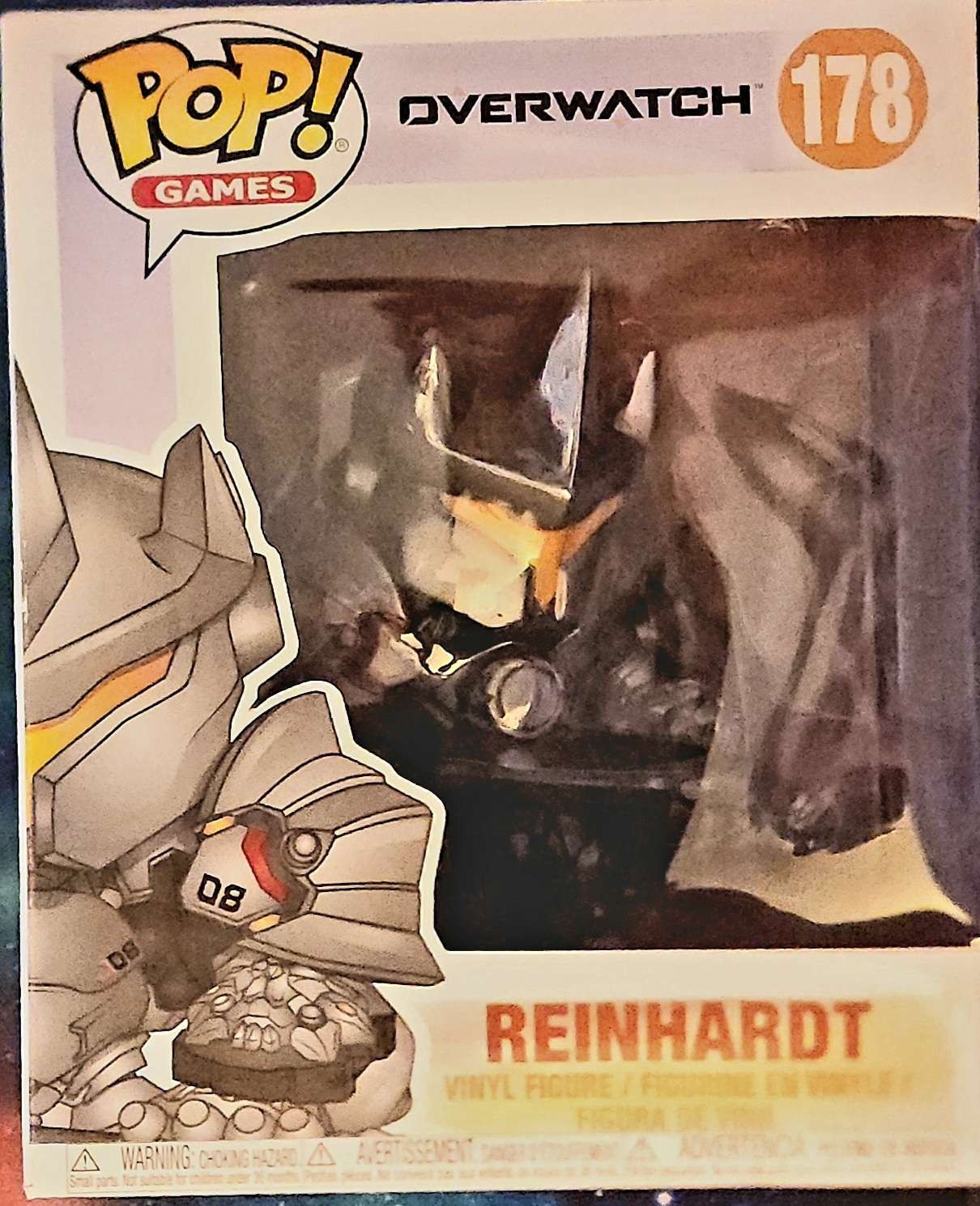 Still in Box Funko Pop Vinyl Figure Overwatch - Reinhardt (6 inch) #178