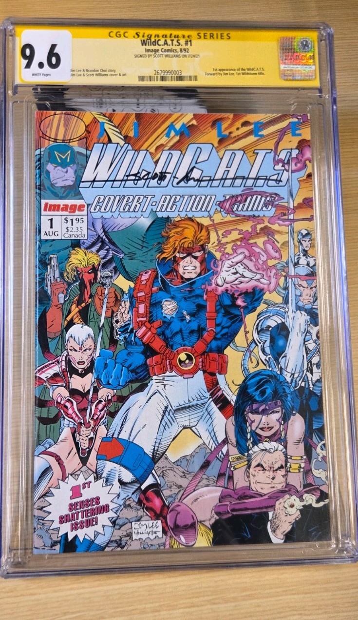 WILDC.A.T.S Wildcats 1 CGC SS 9.6 Signed Scott Williams key issue 1st Appearance