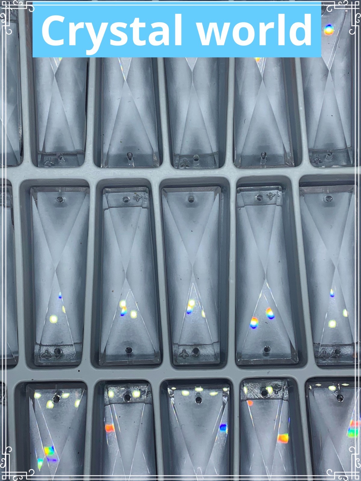 288 pcs 51mm Asfour Crystal Parts Chandelier Cut Prisms Clear Lamp Drops